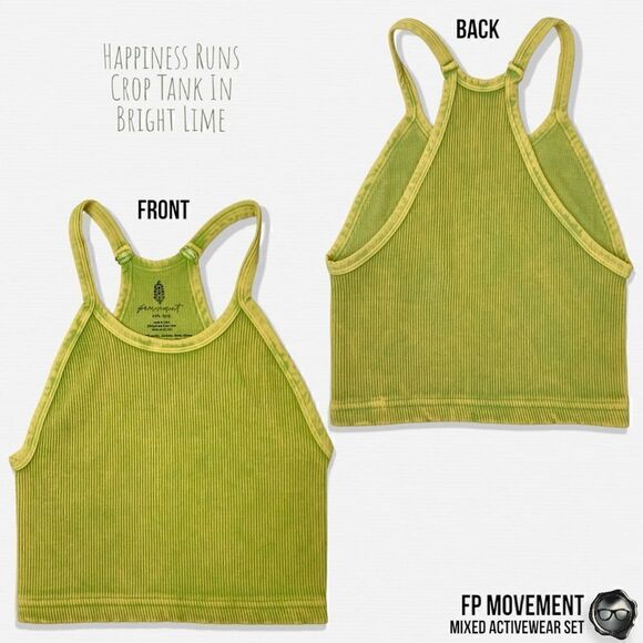 FP MOVEMENT ACTIVEWEAR SET: GOOD KARMA SQUARE NECK BRA + LEGGINGS + HR CROP TANK - Picture 8 of 16